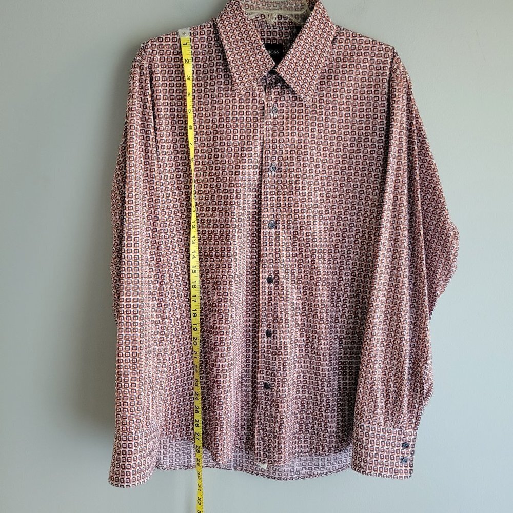 BOSS Long Sleeve Button Down Shirt Slim Fit Size L - Picture 6 of 12